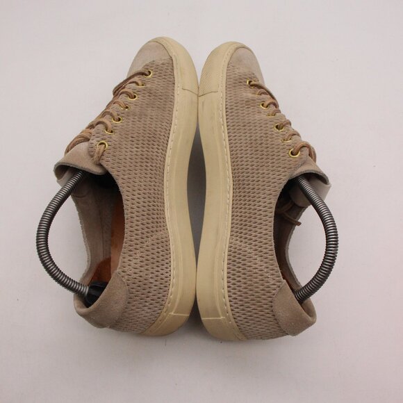 Buttero Shoes Mens Size 10.5 Lace Up Sneaker Tan Leather - Picture 5 of 10